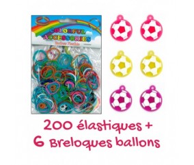 kit sachet élastique ballon coupe du monde loom diy bands