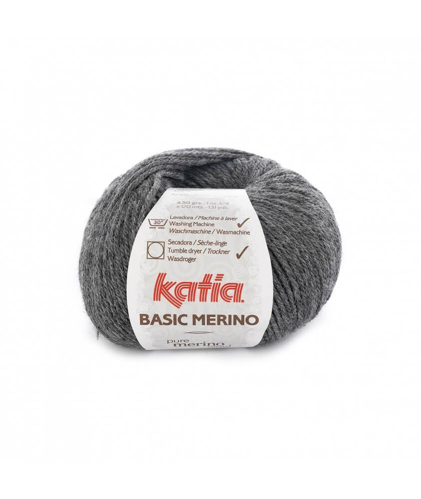 Pelote de laine à tricoter BASIC MERINO - Katia Pelote de laine à tricoter BASIC MERINO - Katia
