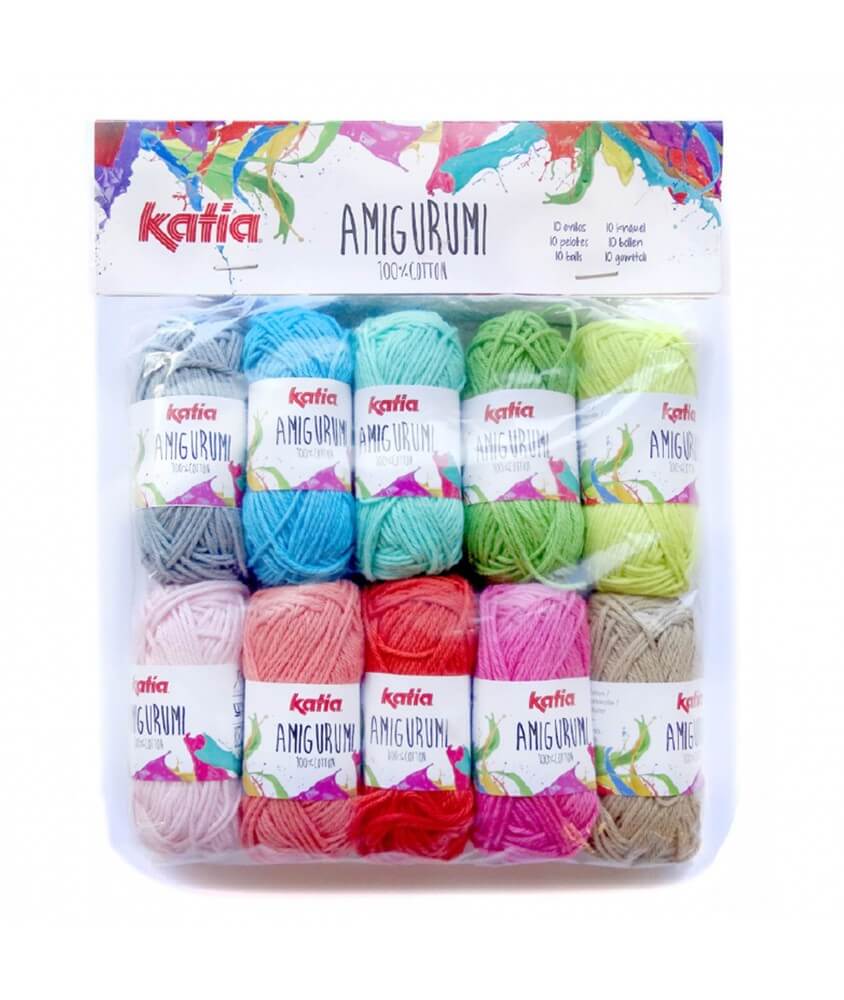 10 pelotes Amigurumi couleurs Enfant - Katia 10 pelotes Amigurumi couleurs Enfant - Katia