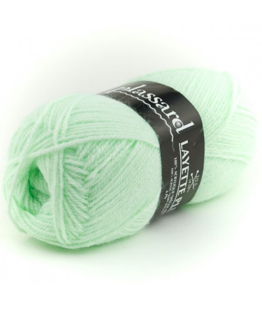 Pelote de laine Layette Plus - Plassard vert 470 sperenza