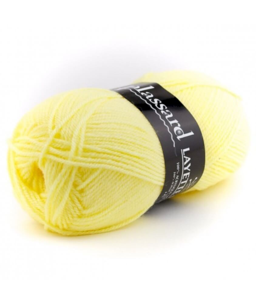 Pelote de laine Layette Plus - Plassard jaune 354 sperenza Pelote de laine Layette Plus - Plassard jaune 354 sperenza