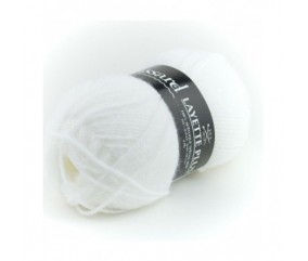 Pelote de laine Layette Plus - Plassard blanc 200 sperenza