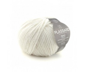 Pelote de laine à tricoter PRIMO - Plassard blanc sperenza