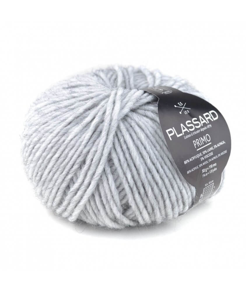 Pelote de laine à tricoter PRIMO - Plassard gris sperenza