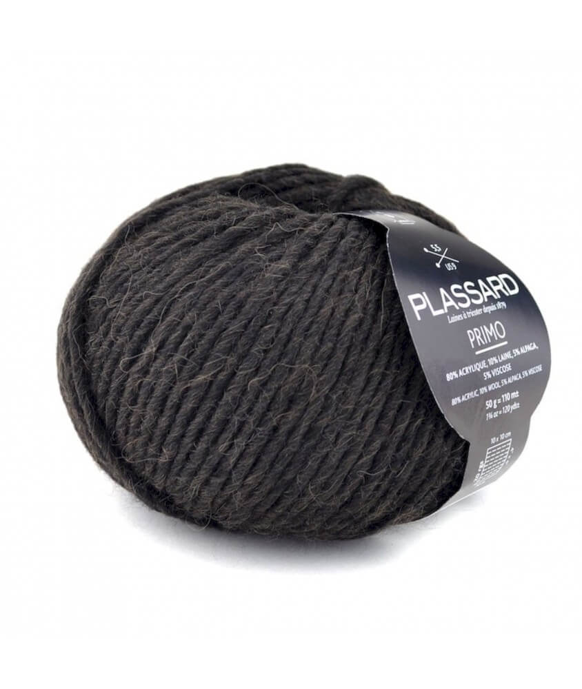 Pelote de laine à tricoter PRIMO - Plassard -noir sperenza