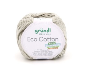 Pelote de coton organique ECO COTTON - Gründl gris 04 sperenza