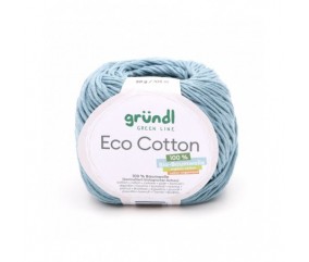 Pelote de coton organique ECO COTTON - Gründl bleu 07 sperenza