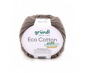 Pelote de coton organique ECO COTTON - Gründl gris 08 sperenza