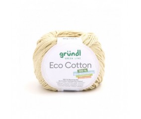 Pelote de coton organique ECO COTTON - Gründl jaune 09 sperenza