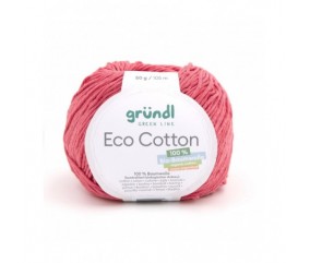 Pelote de coton organique ECO COTTON - Gründl rose 13 sperenza