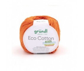 Pelote de coton organique ECO COTTON - Gründl orange 14 sperenza
