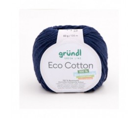 Pelote de coton organique ECO COTTON - Gründl bleu 16 sperenza
