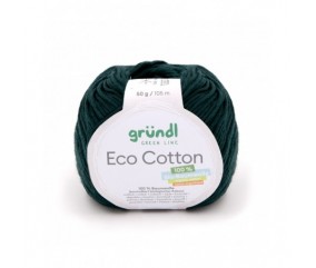 Pelote de coton organique ECO COTTON - Gründl vert 17 sperenza