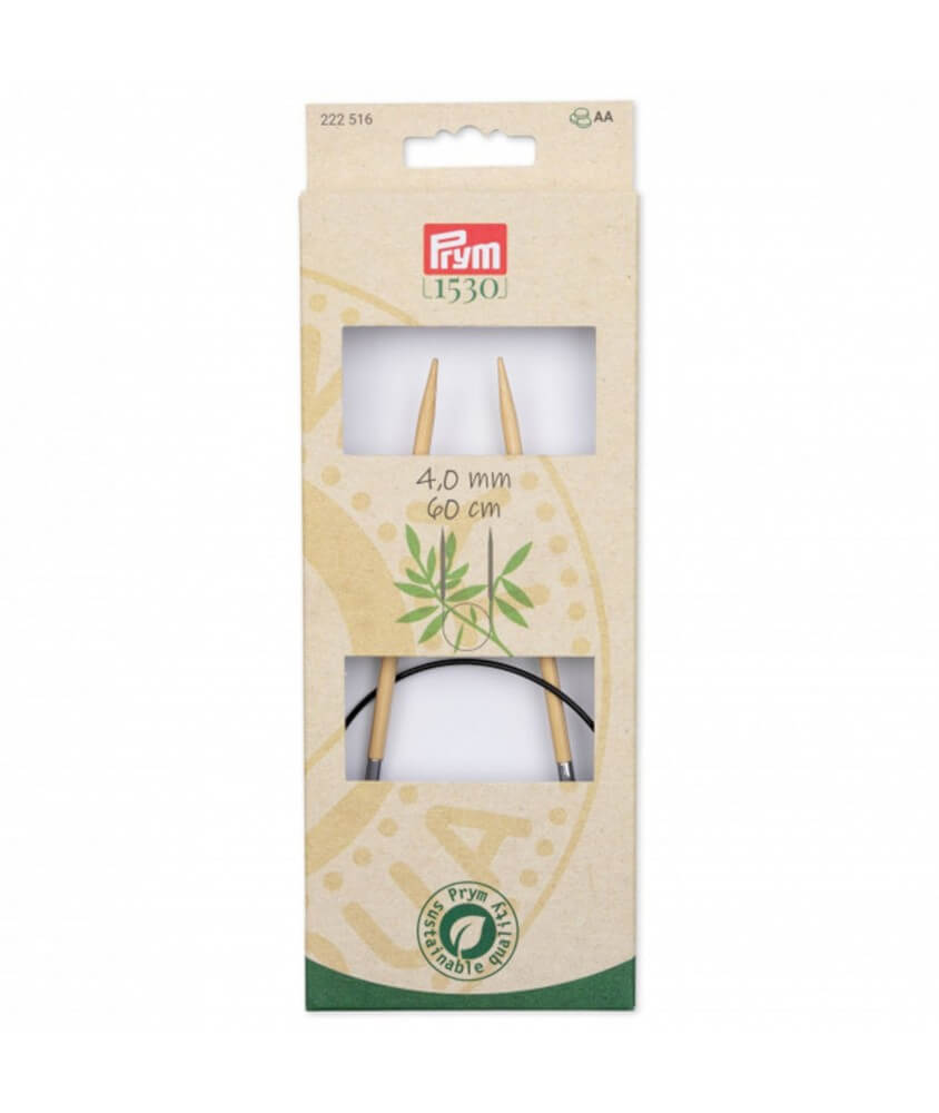 Aiguilles à tricoter circulaire fixe 60cm en bambou N°2,5 à 6 - Prym Aiguilles à tricoter circulaire fixe 60cm en bambou N°2,5 à 6 - Prym