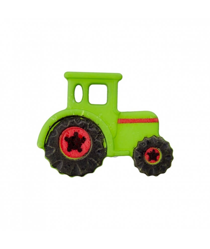 Bouton Tracteur Vert à queue 23mm X 2 - Prym