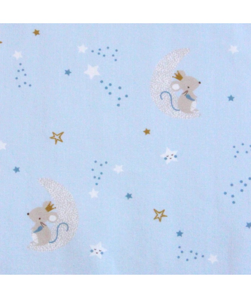 Tissu coton enfant souris