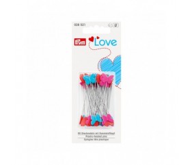 Assortiment épingles tête plastique Love 0,60 x 50mm - Prym