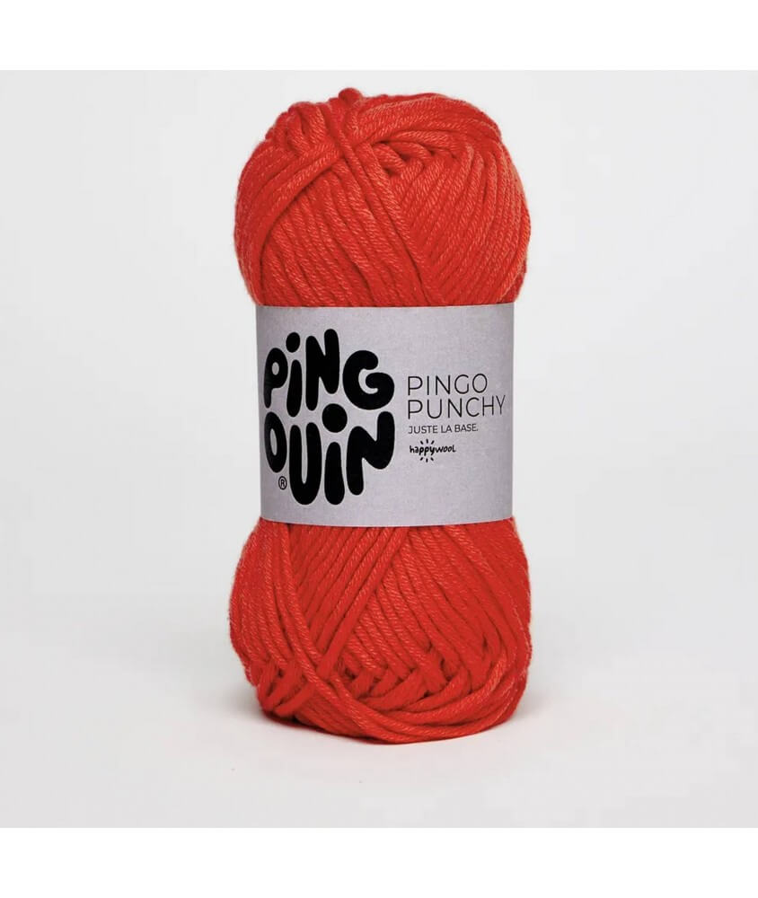 Coton à tricoter Pingo Punchy - certifié Oeko-Tex - Pingouin rouge orange sperenza
