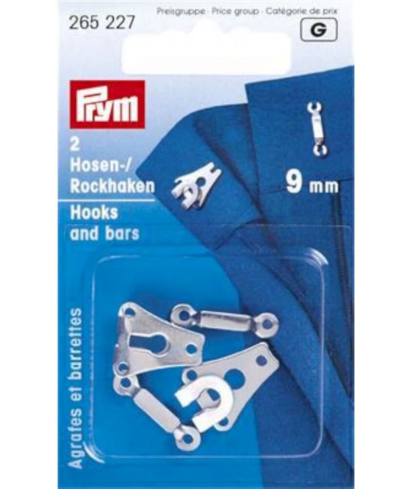  Agrafes pour pantalons et jupes 9mm - Prym