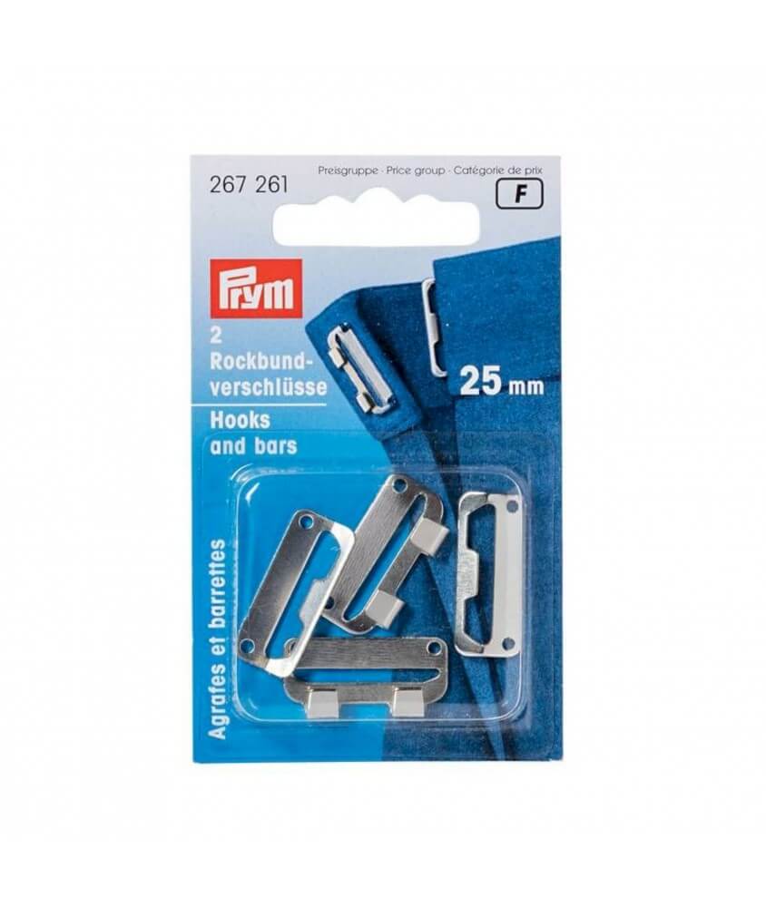 Agrafes et barrettes plates pour jupes 25mm - Prym