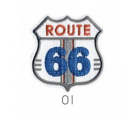 Ecussons Thermocollant Blason Route 66 4 X 4,5 cm - Mediac