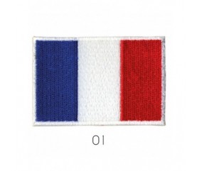 Ecusson Thermocollant Drapeau brodé 6,5 X 4,3 cm - Mediac france sperenza