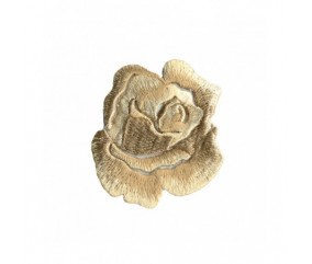 Ecusson Thermocollant Rose 4,08 X 6,05 cm - Mediac marron sperenza