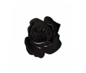 Ecusson Thermocollant Rose 4,08 X 6,05 cm - Mediac noir sperenza