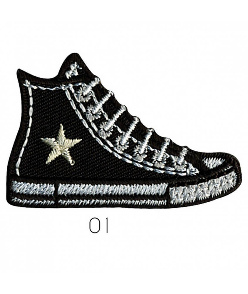 Ecusson Chaussure 4,08 X 6,05 cm - Mediac noir sperenza