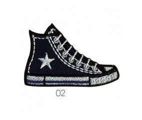 Ecusson Chaussure 4,08 X 6,05 cm - Mediac bleu marine sperenza