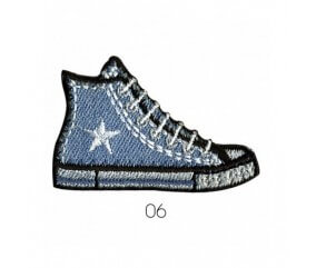 Ecusson Chaussure 4,08 X 6,05 cm - Mediac bleu jeans sperenza