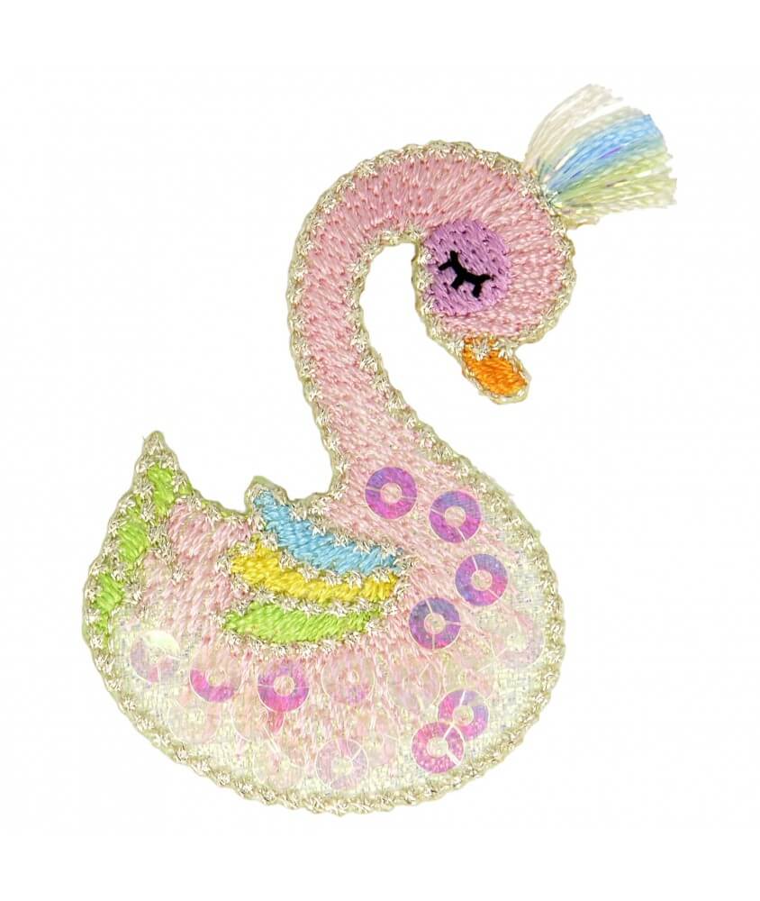 Ecusson Monde Marin 6 x 3,5 cm - Mediac cygne multicolore sperenza Ecusson Monde Marin 6 x 3,5 cm - Mediac cygne multicolore sperenza