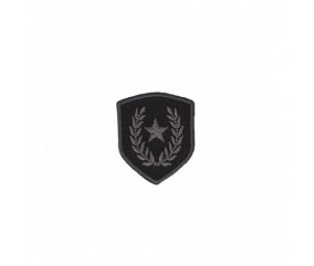 Ecusson Thermocollant Blason Etoile et Laurier 3,5 X 4 cm - Mediac noir sperenza