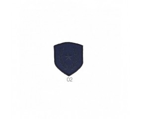 Ecusson Thermocollant Blason Etoile et Laurier 3,5 X 4 cm - Mediac bleu sperenza
