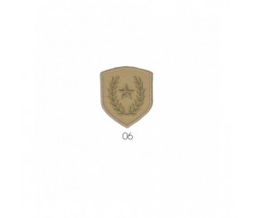 Ecusson Thermocollant Blason Etoile et Laurier 3,5 X 4 cm - Mediac marron sperenza