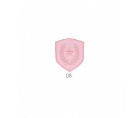 Ecusson Thermocollant Blason Etoile et Laurier 3,5 X 4 cm - Mediac rose sperenza