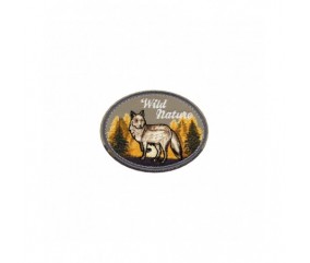 Ecusson Thermocollant Nature Sauvage 3,5 X 4 cm - Mediac loup sperenza