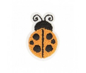 Ecusson Thermocollant Coccinelle 2,7 X 1,8 cm - Mediac orange sperenza