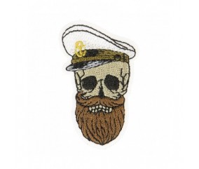 Ecussons Thermocollant Tête de mort 3,2 X 4,7 cm - Mediac casquette multicolore sperenza