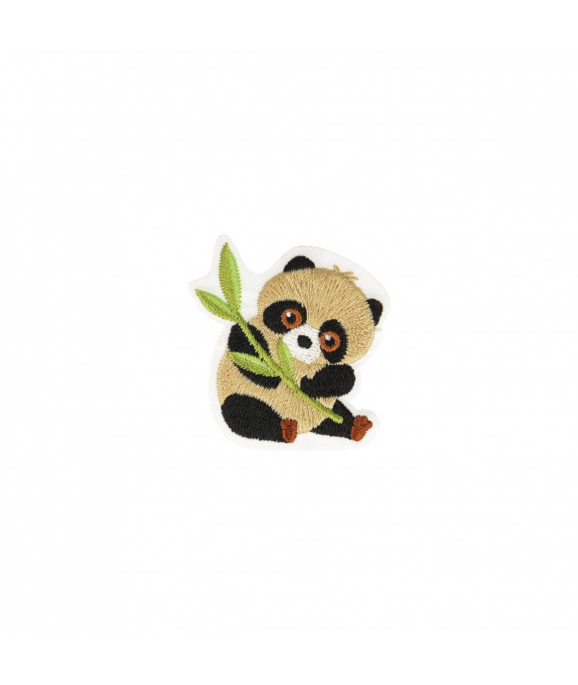Ecussons Thermocollant Jolis Animaux 4 X 4,5 cm - Mediac panda marron sperenza