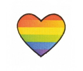 Ecussons Thermocollant Coeur 3,5 X 4 cm - Mediac multicolore sperenza
