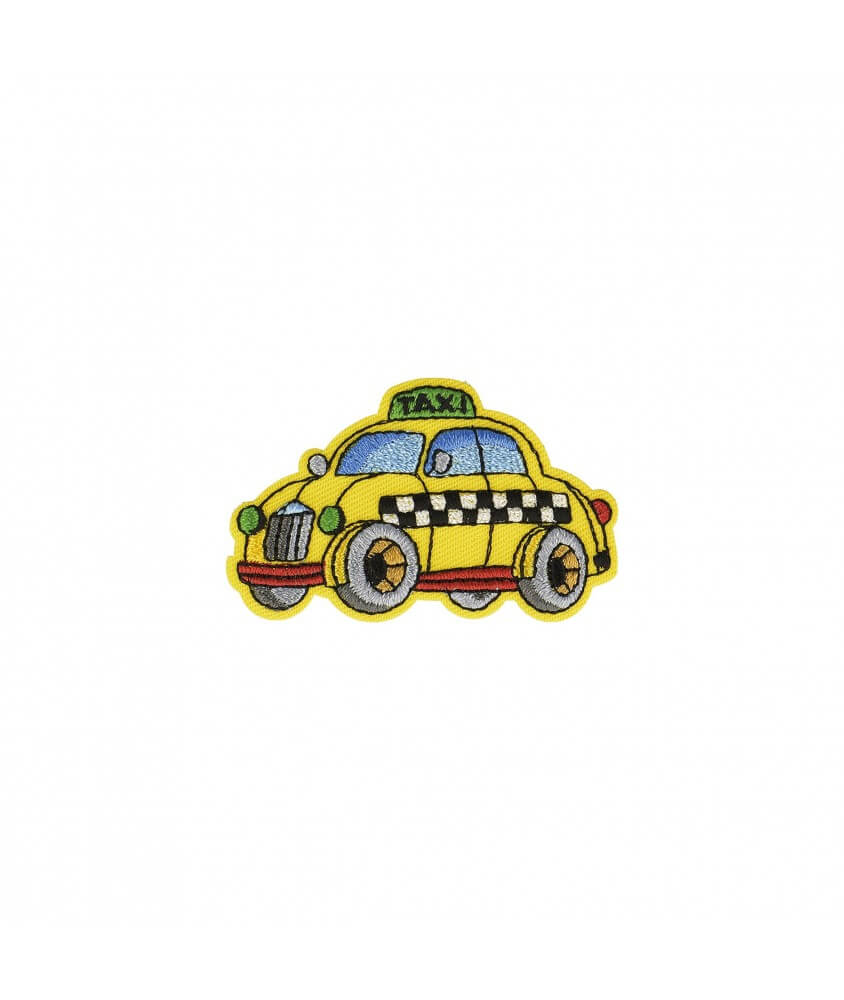 Ecussons Thermocollant Véhicule 4 X 5 cm - Mediac taxi jaune sperenza