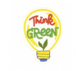 Ecussons Thermocollant Eco Friendly - Mediac ampoule vert sperenza