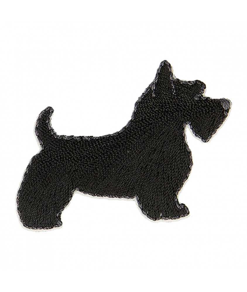 Ecussons Thermocollant Chien Scottish 4 X 5 cm - Mediac noir sperenza