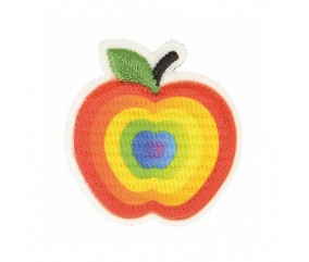 Ecussons Thermocollant Pomme Multicolore 3,1 X 3,5 cm - Mediac multicolore sperenza