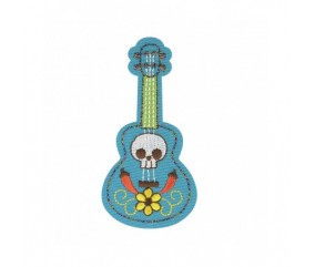 Ecussons Thermocollant Théme Mexique - Mediac guitare bleu sperenza