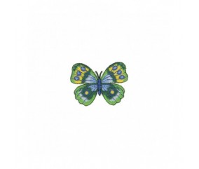 Ecussons Thermocollant Papillons 3,5 X 4,5 cm - Mediac vert seprenza