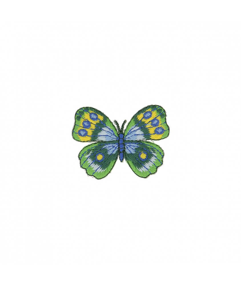 Ecussons Thermocollant Papillons 3,5 X 4,5 cm - Mediac vert seprenza