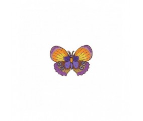 Ecussons Thermocollant Papillons 3,5 X 4,5 cm - Mediac violet sperenza