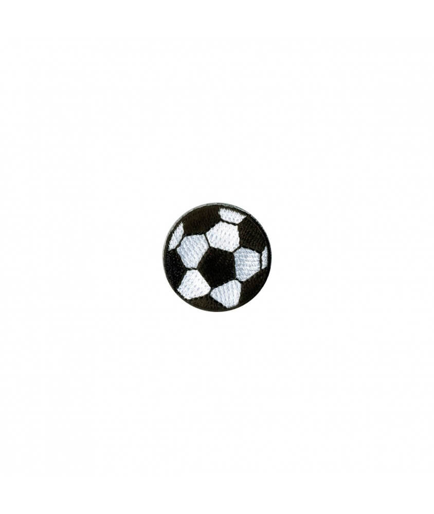 Ecussons Thermocollant Ballon Foot diamètre 3 cm - Mediac blanc sperenza